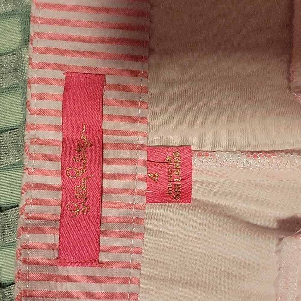 Lilly Pulitzer Pink Shorts Seersucker Cotton - Picture 5 of 5